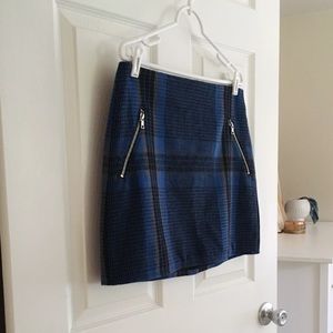 NWT Gap Wool Plaid Mini Skirt